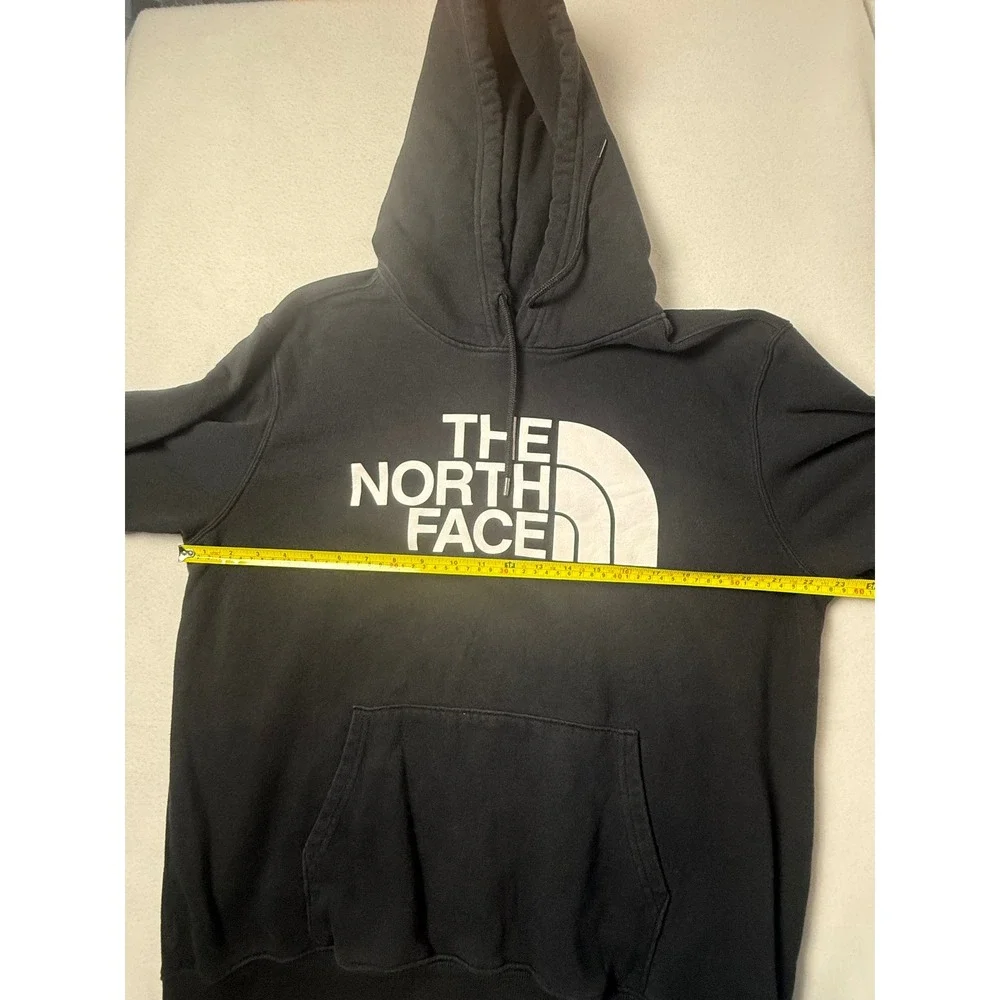 The North Face Mens Half Dome Pullover Hoodie Black White Logo Large NF0A4M4B